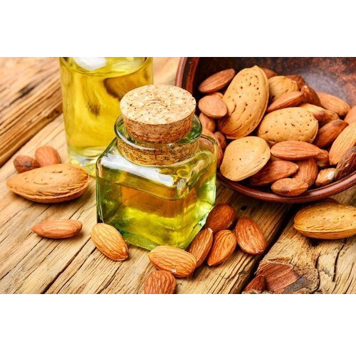 Sweet Almond Oil - 100% Pure and Natural, Clear Pale Yellow Liquid for Skin Moisturization and Hair Shine