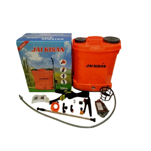 20 Liter Battery Operated Agricultural Knapsack Sprayer - Color: Orange