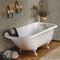 Cast iron bathtub