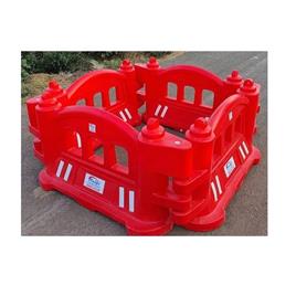 2 Meter Road Safety Barricade - Color: Red