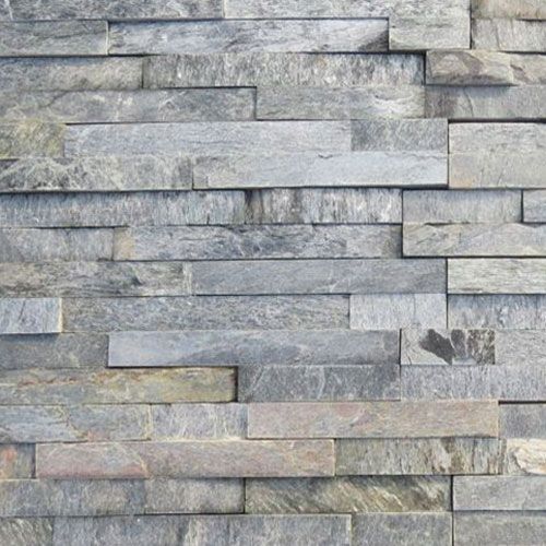 Splitface Silver Shine Natural Stone Wall Cladding 15X60Cm