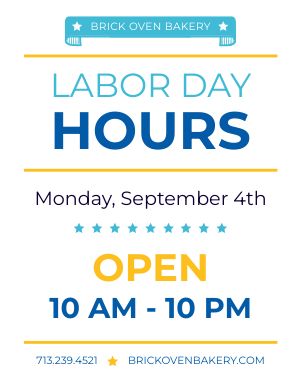 Labor Day Hours Signage