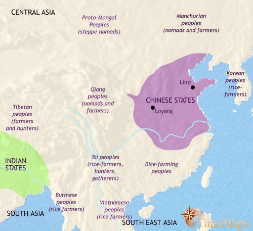 Ancient Chinese Civilization Map