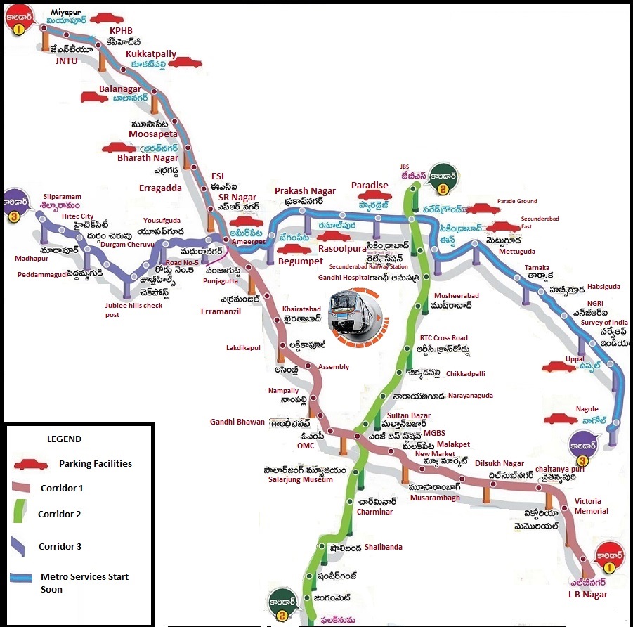 Hyderabad Metro Phase Key Facts Route Map Stations And Other | My XXX ...