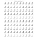 Multiplying3 And 4 With Factors 1 To 9 (100 Questions) (A)