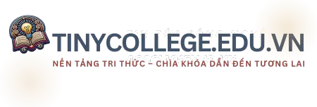 logo website TINYCOLLEGE.EDU.VN sáng