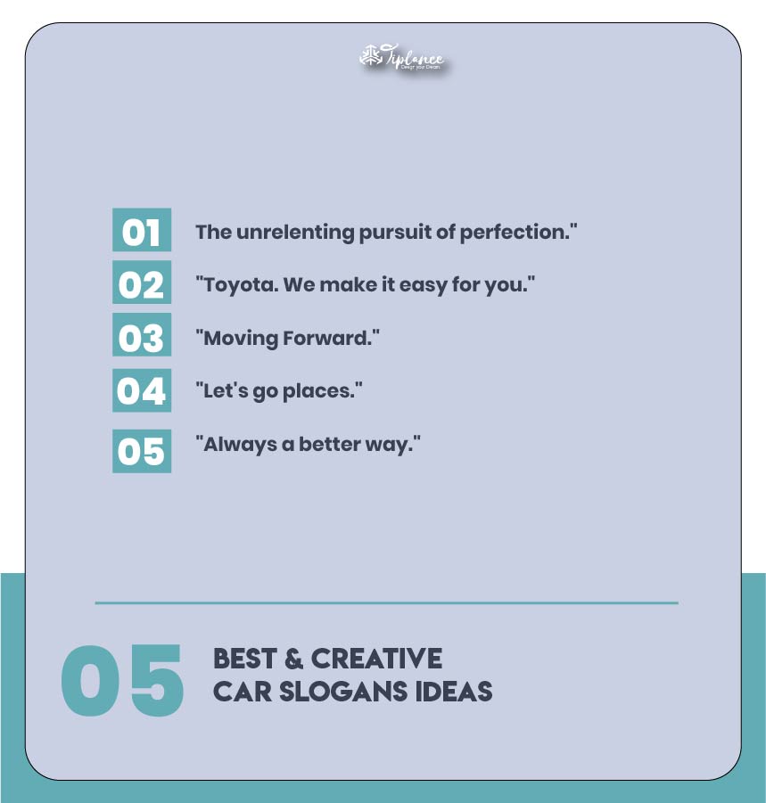 Attractive Car Slogans & Taglines Sample