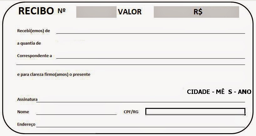 Modelo De Recibo Simples Pronto Para Baixar E Imprimir - Vrogue