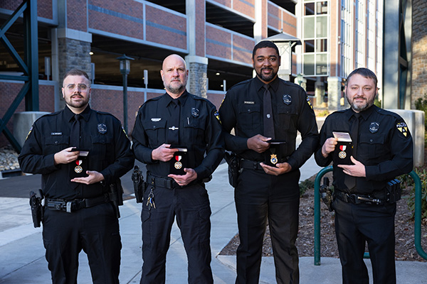 UNC System, App State Police honor officers with valor, lifesaving awards