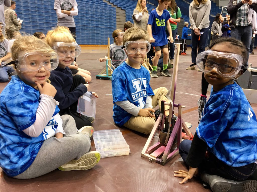 Kindergarten Trebuchet team from Healthwood Elementary School 