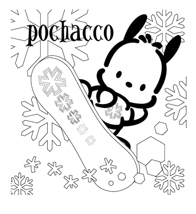 Pochacco Trượt Tuyết