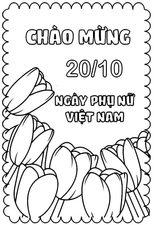 Tô Màu Ngày Phụ Nữ Việt Nam 20-10