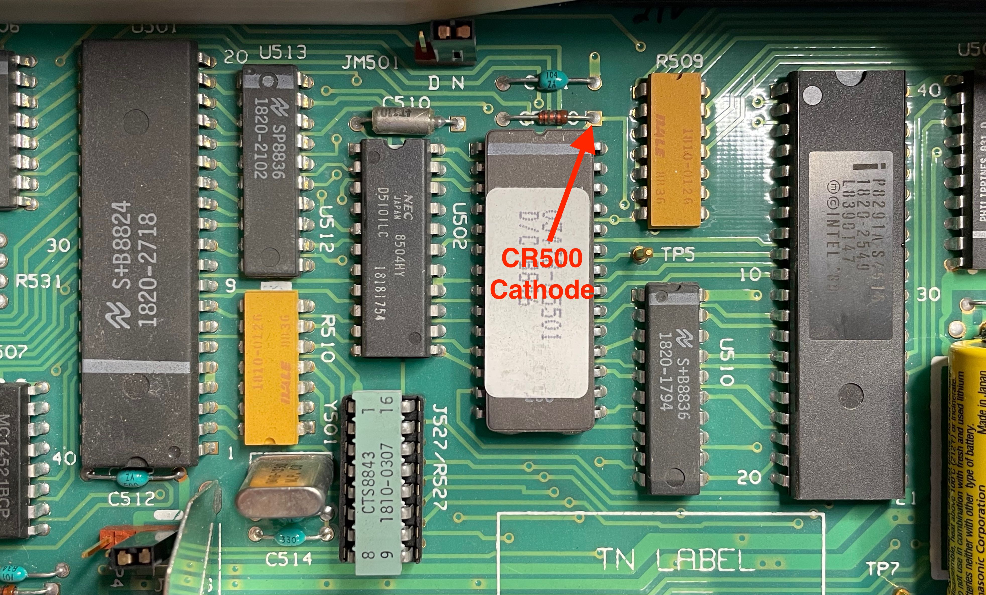 Backup battery connections