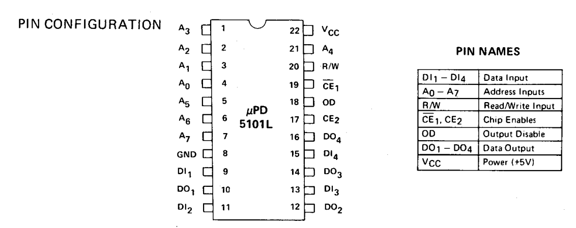 uPD5101L pinout