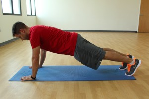 Standard high plank