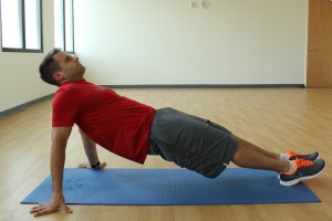 reverse plank