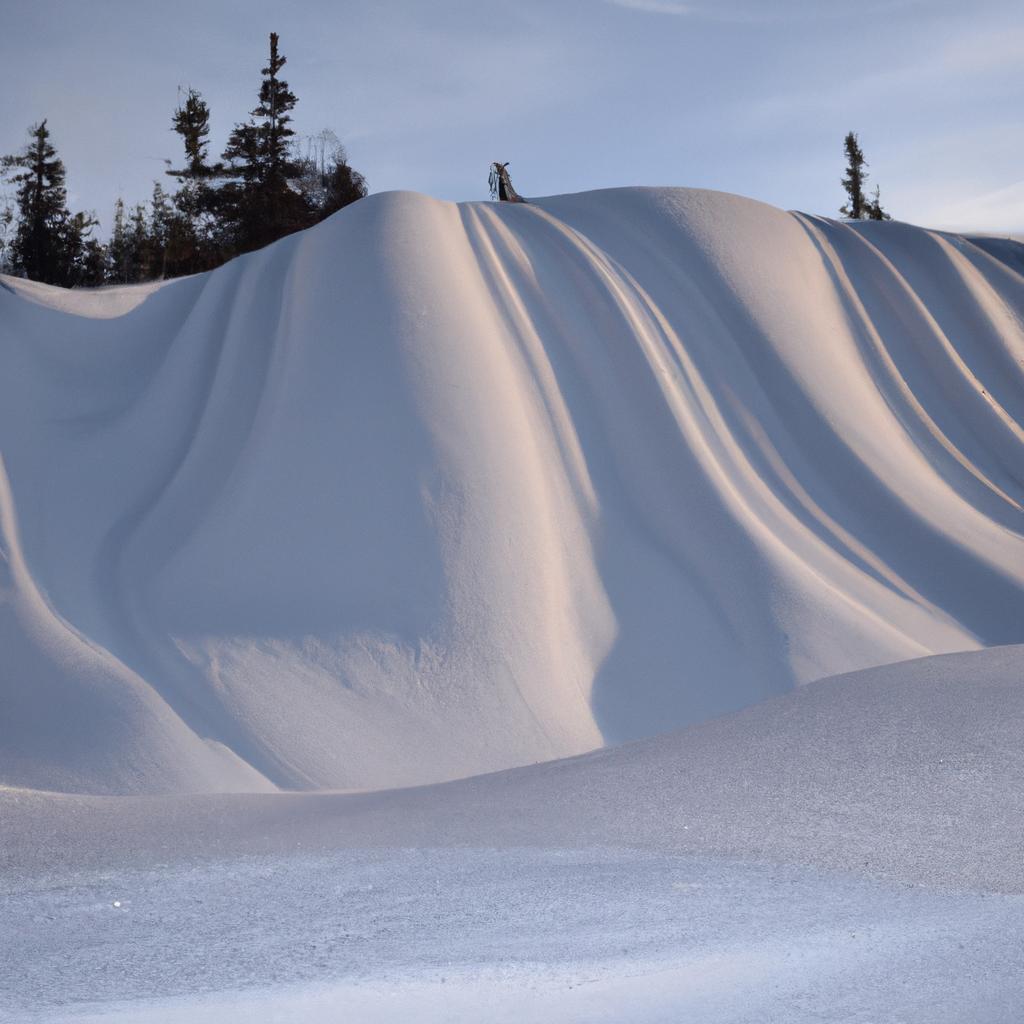 Frozen Wave: A unique mountain formation that resembles a giant wave frozen in time.