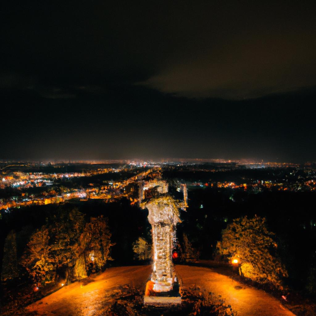 The Unity Statue is a stunning sight to behold day or night