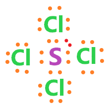 valence electron in scl4 lewis structure