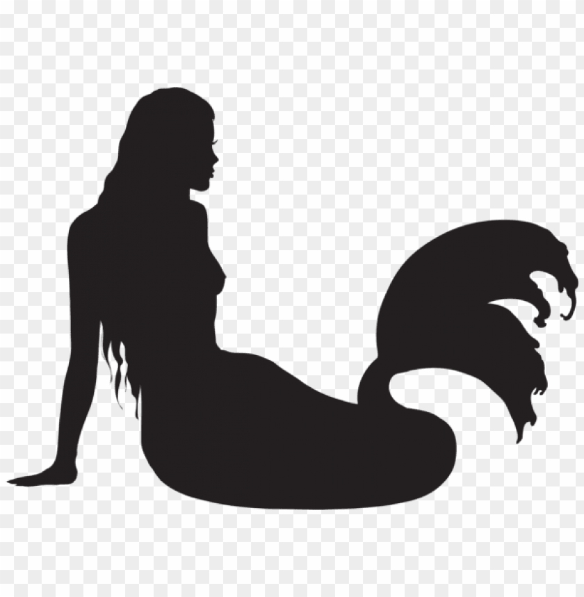 Free download | HD PNG Transparent sitting mermaid silhouette png PNG ...