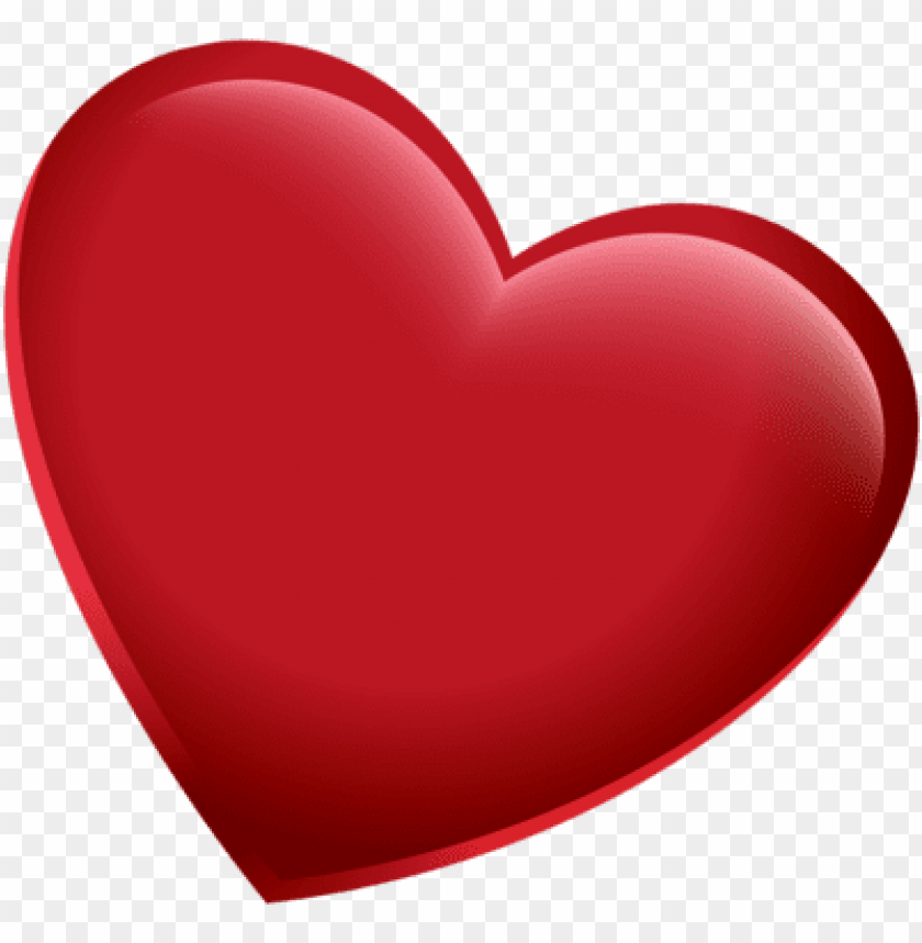 3d Red Heart Pic - Heart Psd PNG Transparent Background