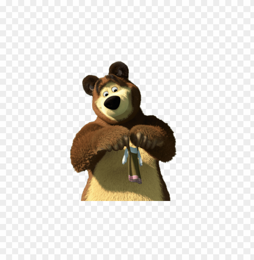 Bear Holding Up Tiny Dress Clipart Png Photo - 66762 | TOPpng