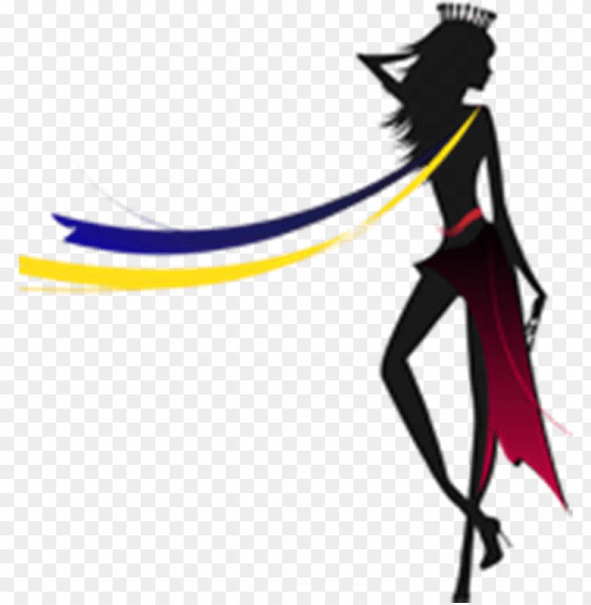 Beauty Queen Silhouette PNG Transparent Background