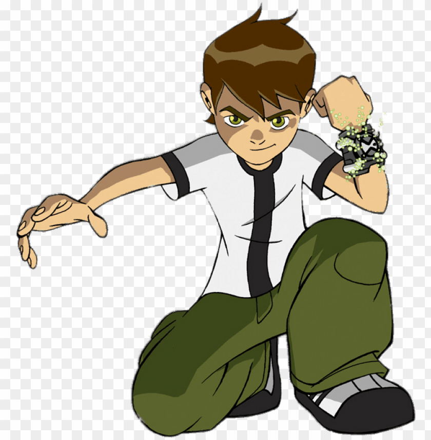 ben 10 showing the omnitrix - ben 10 en PNG image with transparent  background | TOPpng