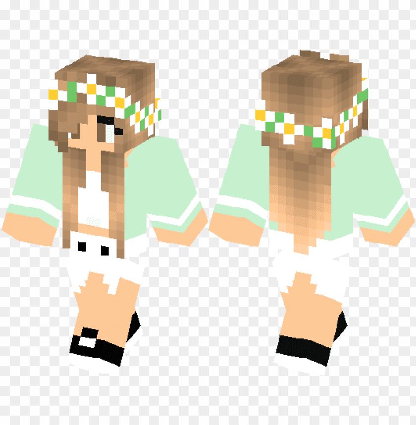 Cute Minecraft Skins For Girls Pe PNG Transparent With Clear Background ...