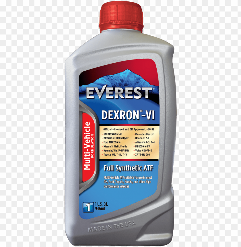 Everest Dexron-vi Full Synthetic Automatic Transmission - Ford Everest Transmission Oil PNG Transparent Background