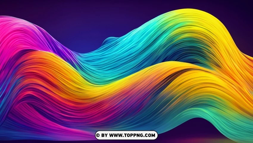 HD Colorful Abstract Flowing Waves 4K Background | TOPpng