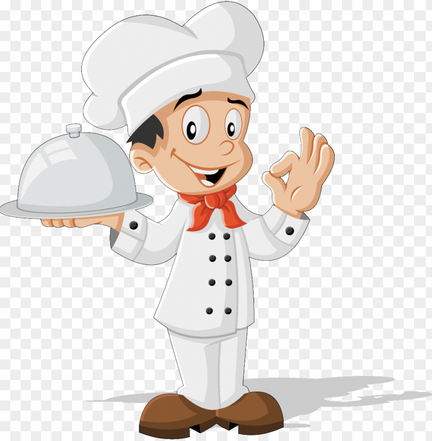 Meal Catering Industry Chef Cartoon Vector - Chef Vector PNG Transparent Background