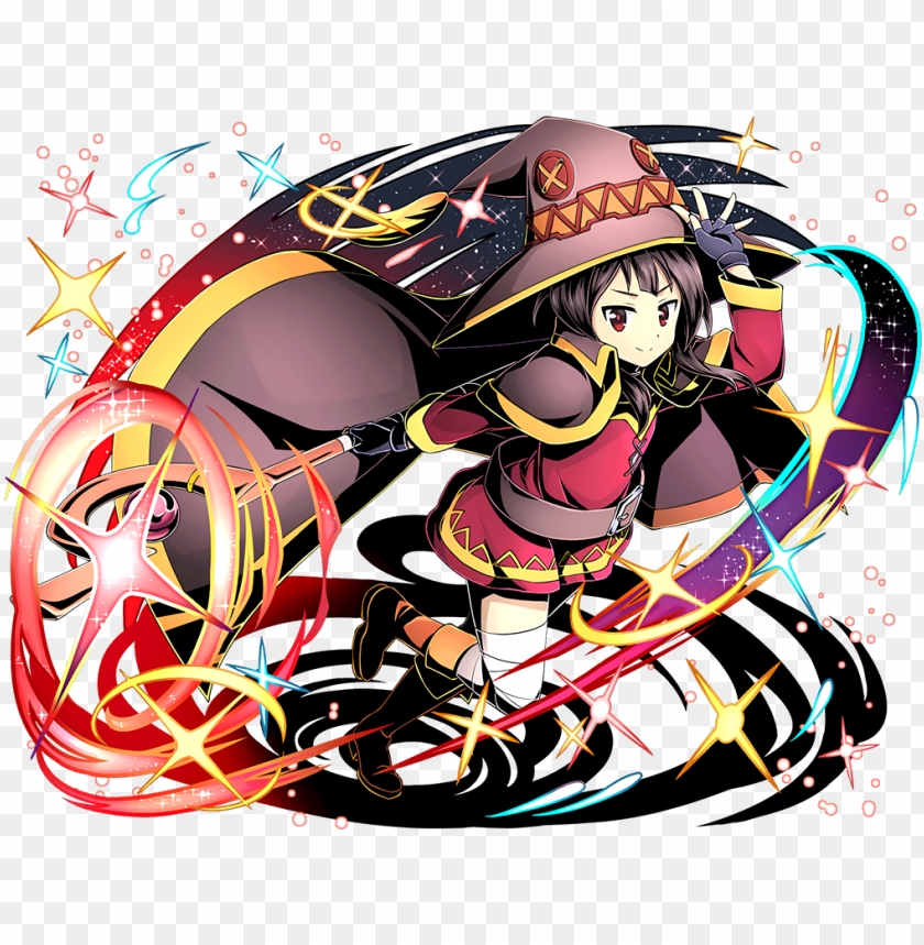 Megumin Divine Gate PNG Transparent Background