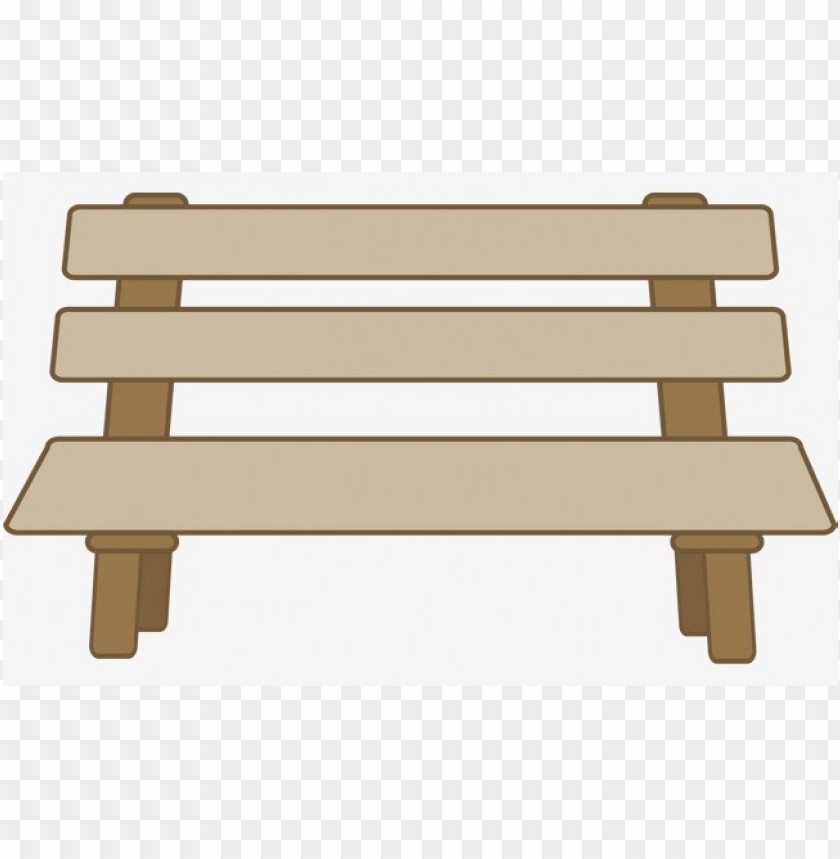 Park Bench Cartoon PNG Transparent Background