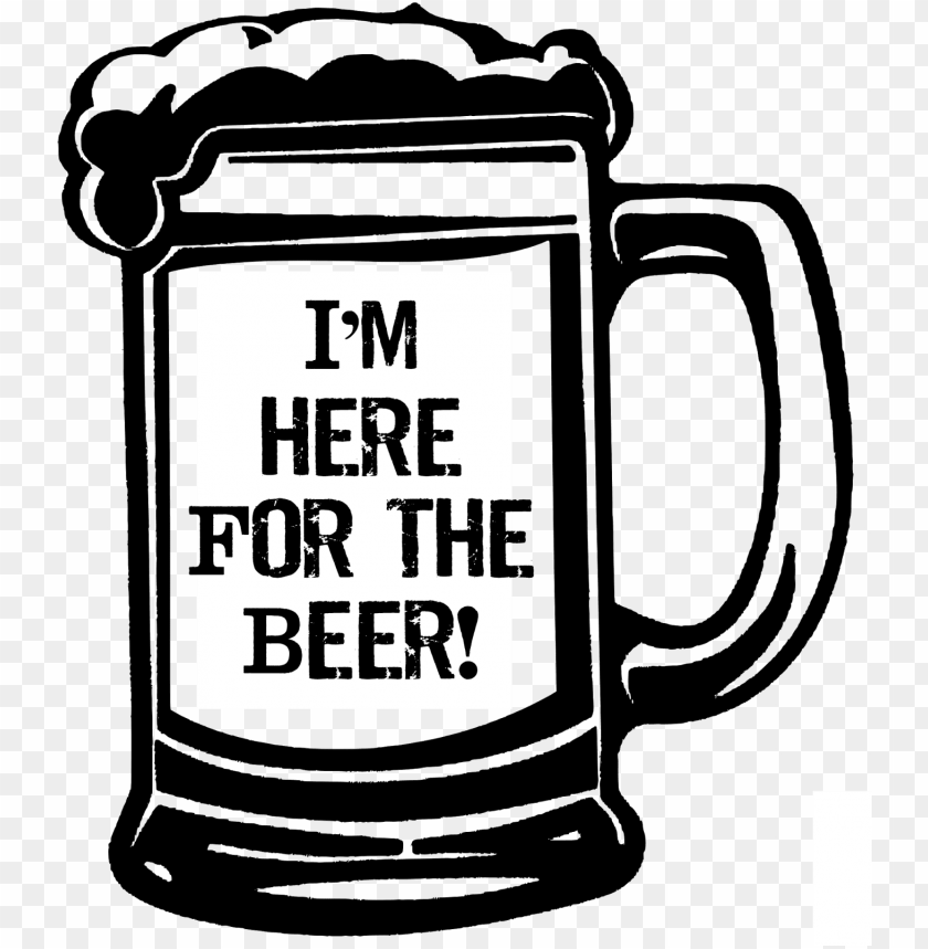 Rint Everything On Cardstock And Cut Out - Beer Mug Clipart Black And White PNG Transparent Background