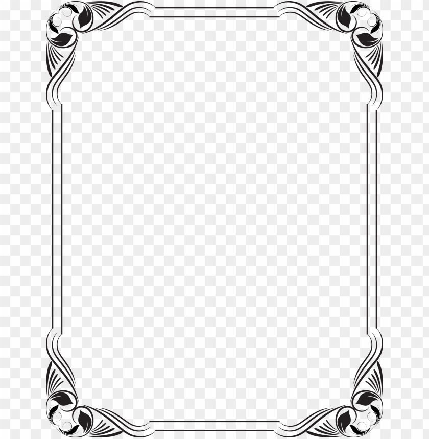 Border Frame Black And White Png - Infoupdate.org