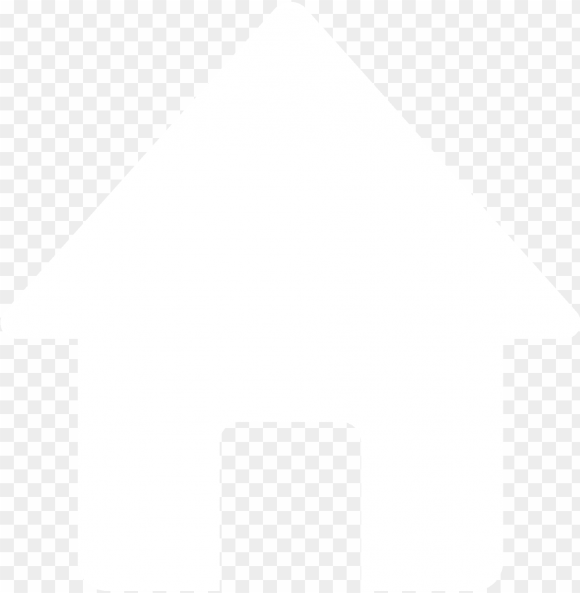 White Home Icon No PNG Transparent Background