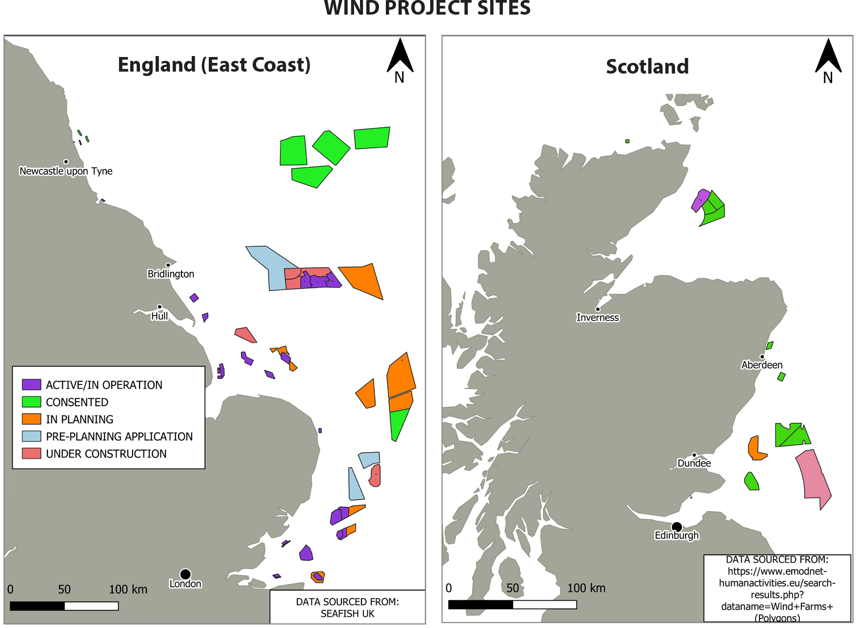 Offshore Wind Farms Map