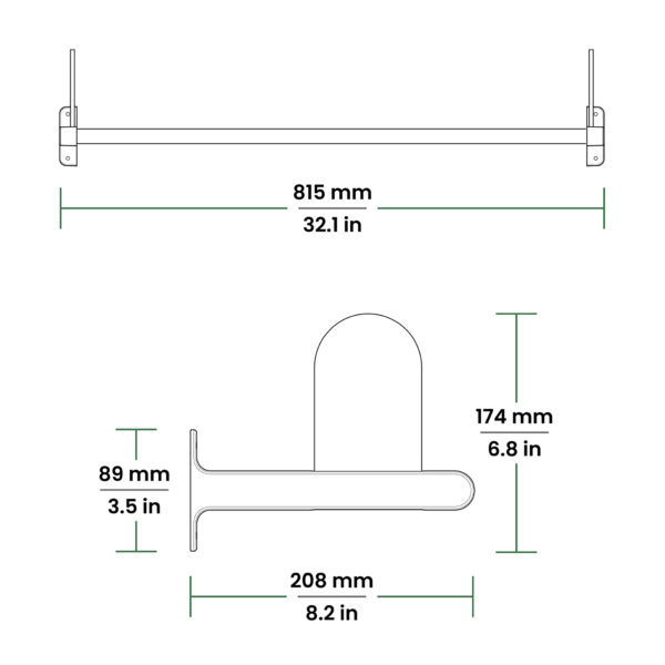 TOUCH Disc Golf Wall Rack: 32” Version - Image 7