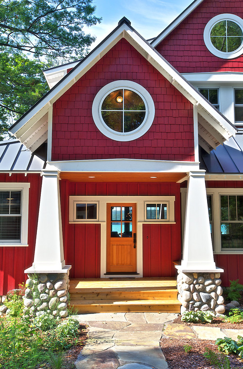 Craftsman Style Red House