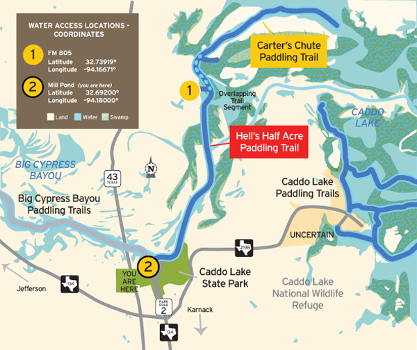 Caddo Lake State Park Map - Catha Daloris