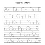 Kids Worksheets Az Printable Traceable Alphabet Z Activity with Tracing Letters Worksheets A-Z