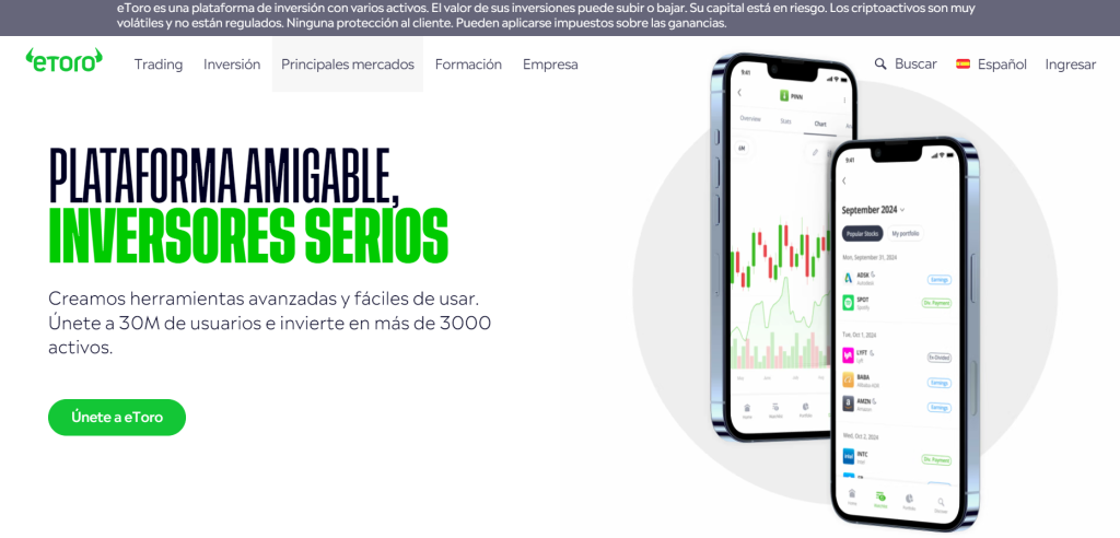 mejores plataformas de trading etoro