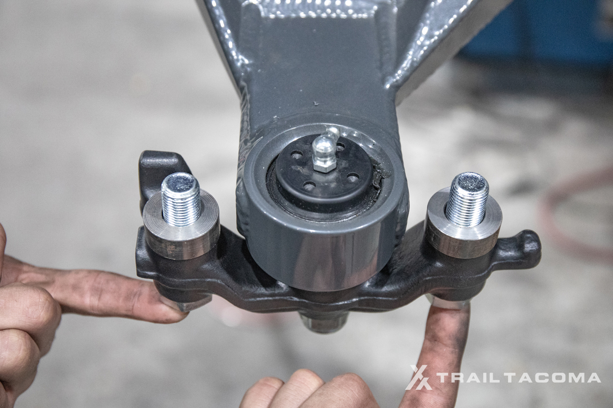 Install Lower Ball Joint Adapters