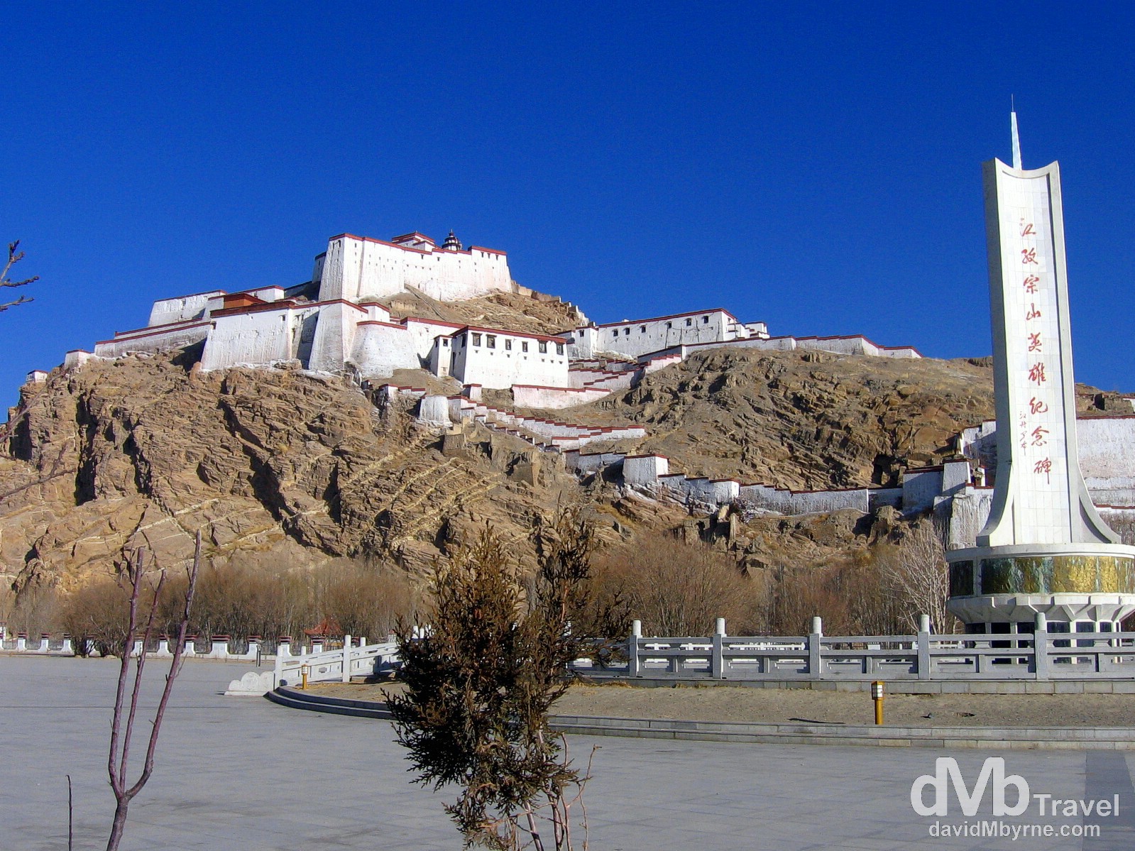 Dzong, the Old Fort in Gyantse, Tibet. March 1st, 2008.