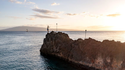 a cliff in Maui, Hawaii