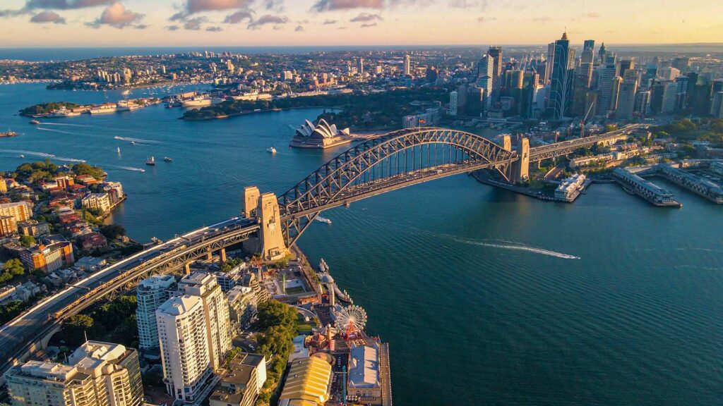 aerial of sydney