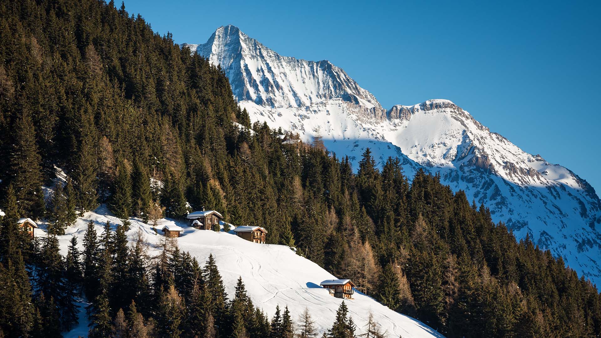 W Verbier in the snow