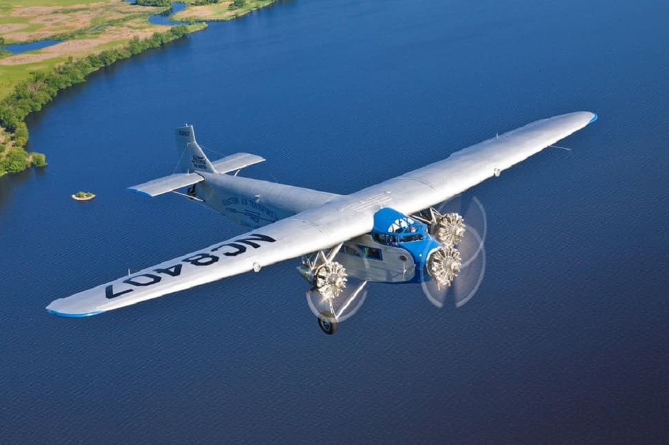 Ford Tri-Motor - EAA Aviation Center  -US History of Tourism, first coast to coast flight: Transcontinental Air Transport (TAT) was an airline founded in 1928 by Clement Melville Keys that merged in 1930 with Western Air Express to form what became TWA