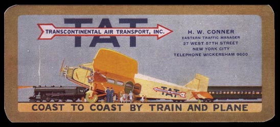 Transcontinental Air Transport - US History of Tourism